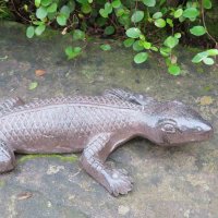 Salamander Gecko Echse Gusseisen Eidechse Gartentiere Molch Lurch WP058C-B
