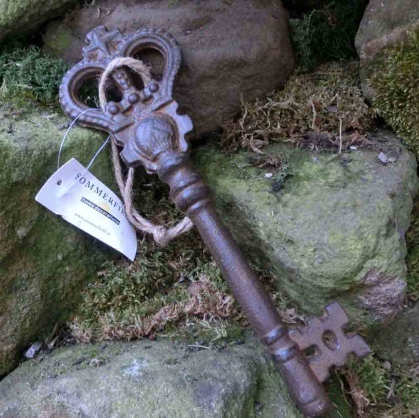 Schlüssel Dekoschlüssel Dekoartikel Gusseisen Gartendeko Deko Landhaus TA00706-B