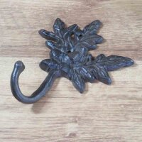 Garderobenhaken Gusseisen Blatt Blätter Haken Kleiderhaken Wandhaken LH94