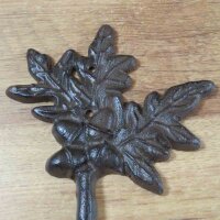Garderobenhaken Gusseisen Blatt Blätter Haken Kleiderhaken Wandhaken LH94