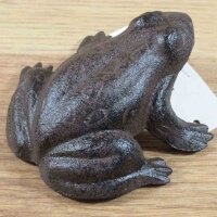Frosch Frösche Kröte Gartenteich Gusseisen Gartentiere Dekoration 210115-B