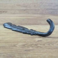 Garderobenhaken Feder Gusseisen Wandhaken Haken Kleiderhaken
