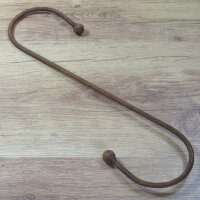 Haken S-Haken 33 cm Metall mit Edelrost Deko...