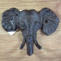 Garderobenhaken Elefant Gusseisen Wandhaken Haken Kleiderhaken 6Y3043
