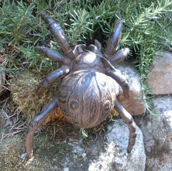 Spinne XL Gusseisen Gartendeko Dekoartikel Insekt Garten GA518