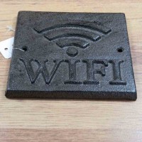Schild Gusseisen Wifi Hinweisschild  Clayre&Eef 6Y3014