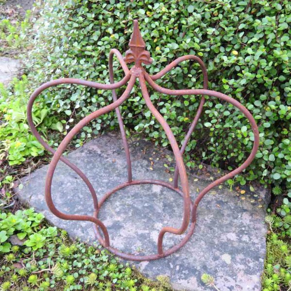 Dehner Gartenstab Ornament Kreis – 6 Stück, Je 140 Cm, Gusseisen In Edelrost-Optik Für Garten-Deko