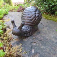 Schnecke Gusseisen  XL Gartendeko Garten Deko Tiere