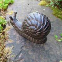 Schnecke Gusseisen  XL Gartendeko Garten Deko Tiere