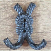 Garderobenhaken Seil Tau Schlaufe Knoten Gusseisen...
