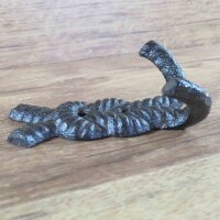 Garderobenhaken Seil Tau Schlaufe Knoten Gusseisen Wandhaken Haken Kleiderhaken