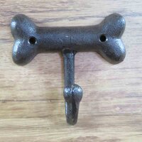 Garderobenhaken Knochen Hund Gusseisen Wandhaken Haken Kleiderhaken