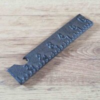 Flaschenöffner Gusseisen Lineal Deko Werkzeug...