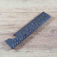 Flaschenöffner Gusseisen Lineal Deko Werkzeug Öffner 082379