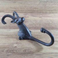 Garderobenhaken Steinbock Gusseisen Kleiderhaken Wandhaken
