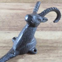 Garderobenhaken Steinbock Gusseisen Kleiderhaken Wandhaken