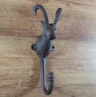 Garderobenhaken Steinbock Gusseisen Kleiderhaken Wandhaken