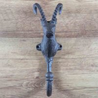 Garderobenhaken Steinbock Gusseisen Kleiderhaken Wandhaken