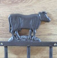 Wandhaken Gusseisen Garderobenhaken Hakenleiste Haken Kuh LH335