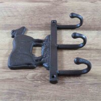 Wandhaken Gusseisen Garderobenhaken Hakenleiste Haken Kuh LH335