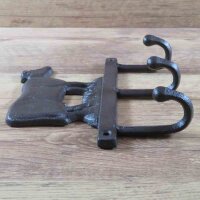 Wandhaken Gusseisen Garderobenhaken Hakenleiste Haken Kuh LH335