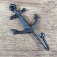 Garderobenhaken Anker Gusseisen Wandhaken Kleiderhaken Haken