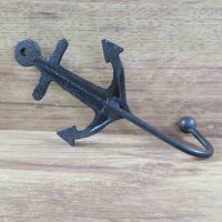Garderobenhaken Anker Gusseisen Wandhaken Kleiderhaken Haken