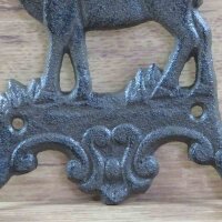 Wandhaken Gusseisen Garderobenhaken Haken Hirsch Garderobe