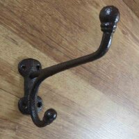 Garderobenhaken Gusseisen Kleiderhaken Wandhaken...