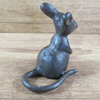 Maus Gusseisen Dekoration Gartendeko Dekoartikel Mäuse Gartentiere