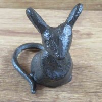 Maus Gusseisen Dekoration Gartendeko Dekoartikel Mäuse Gartentiere