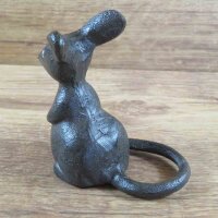 Maus Gusseisen Dekoration Gartendeko Dekoartikel Mäuse Gartentiere