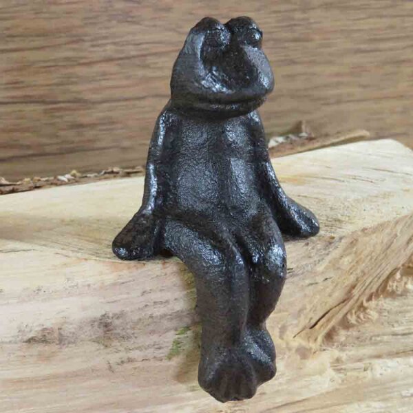 Frosch Gusseisen Kantenhocker Frösche Garten Deko Ausführung -2-