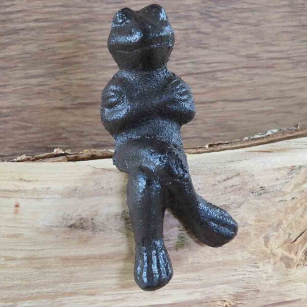 Frosch Gusseisen Kantenhocker Frösche Garten Deko Ausführung -3-