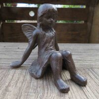 Fee Elfe Engel Gusseisen Garten Deko Fabelwesen ES1635