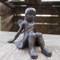 Fee Elfe Engel Gusseisen Garten Deko Fabelwesen ES1635
