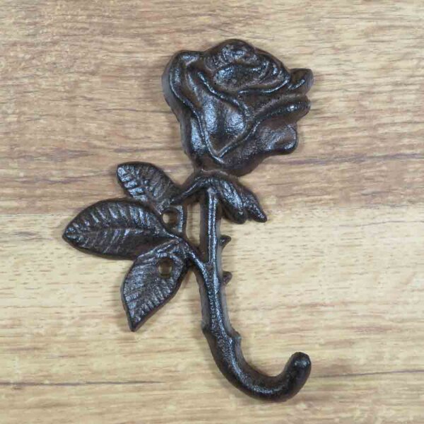 Garderobenhaken Rose Gusseisen Wandhaken Haken Kleiderhaken