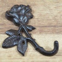 Garderobenhaken Rose Gusseisen Wandhaken Haken Kleiderhaken