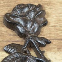 Garderobenhaken Rose Gusseisen Wandhaken Haken Kleiderhaken