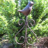Gusseisen Vogel Gartenstecker Beetstecker Garten Deko