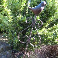 Gusseisen Vogel Gartenstecker Beetstecker Garten Deko