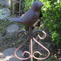 Gusseisen Vogel Gartenstecker Beetstecker Garten Deko