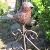 Gusseisen Vogel Gartenstecker Beetstecker Garten Deko