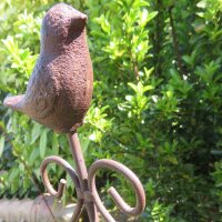 Gusseisen Vogel Gartenstecker Beetstecker Garten Deko