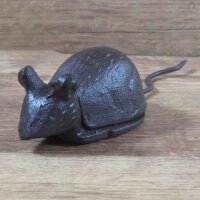 Schlüsselversteck Gusseisen Maus Garten Deko Versteck LH233