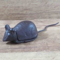 Schlüsselversteck Gusseisen Maus Garten Deko Versteck LH233