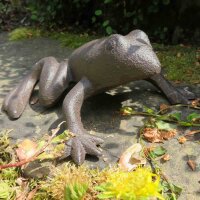 Frosch XL Frösche Kröte Gartenteich Gusseisen Gartentiere Gartendeko