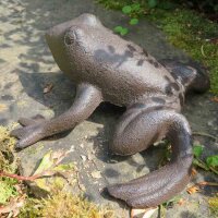 Frosch XL Frösche Kröte Gartenteich Gusseisen Gartentiere Gartendeko