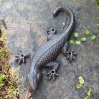 Salamander Gecko Echse Gusseisen Eidechse Molch Lurch Wandbefestigung