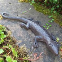 Salamander XL Gecko Echse Gusseisen Eidechse Molch Lurch Wandbefestigung